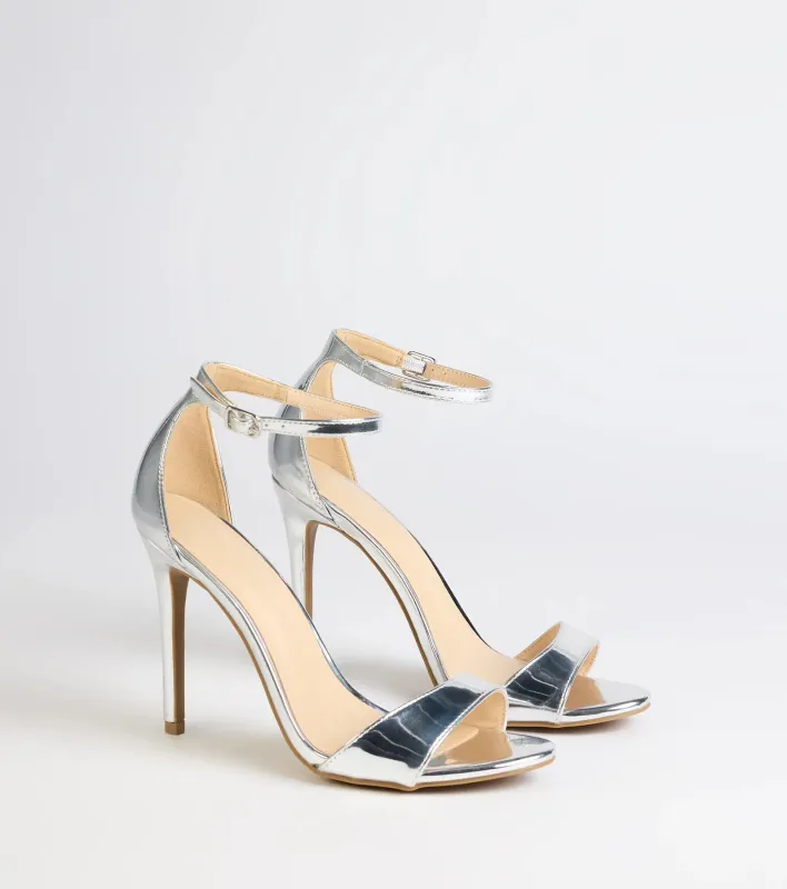 Glam Steps Metallic Stiletto Heels sold by Windsor