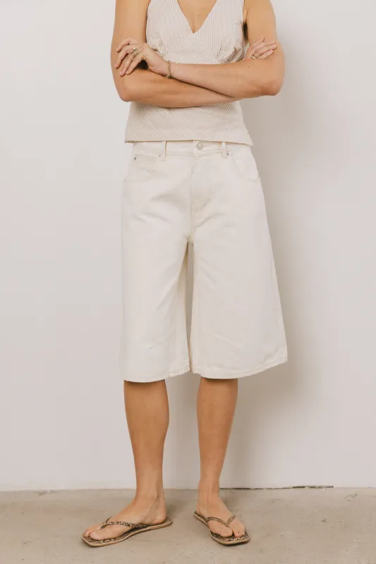 Alden Bermuda Shorts in Cream sold by bohme