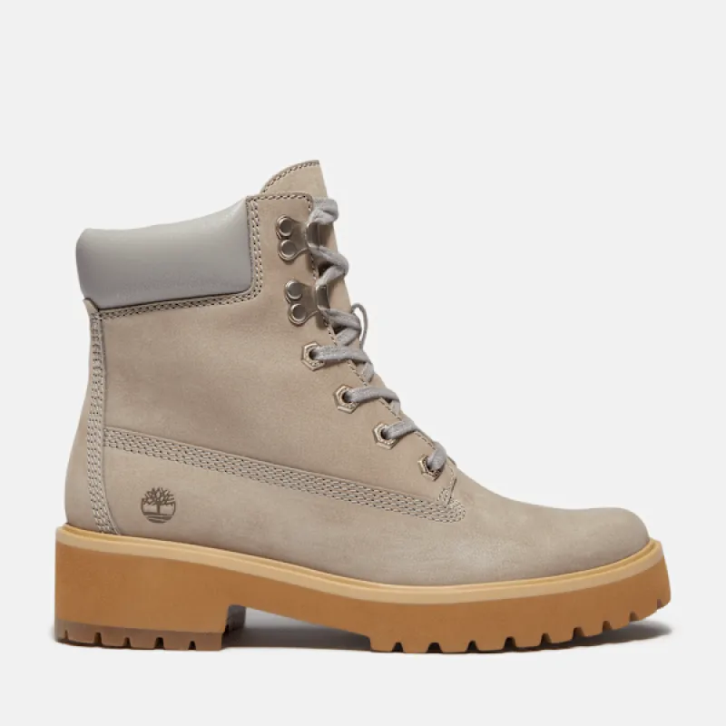 Timberland Women's Carnaby Cool Mid Lace-Up Boot in  Grey Nubuck sold by Timberland