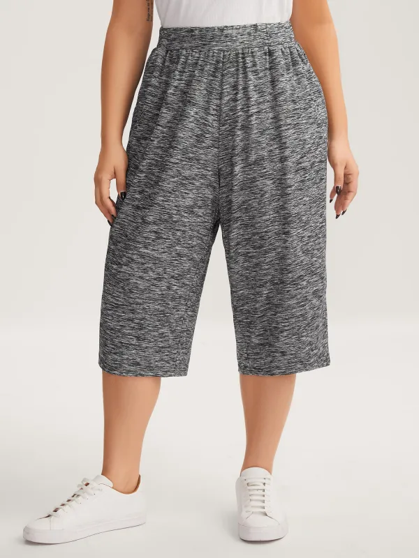 Stretchy Straight Leg Cropped Pants sold by Bloomchic