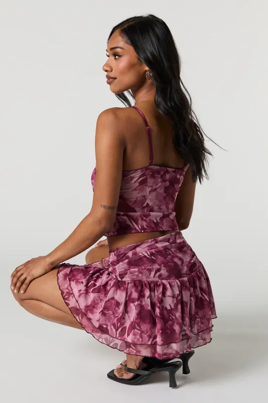 Minijupe-short fluide en filet sold by Urban Planet
