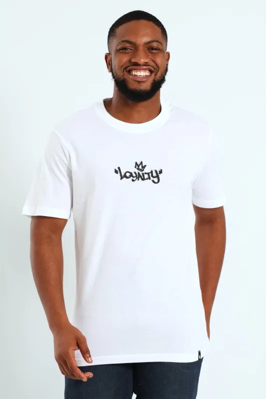Loyalty Front & Back Print Tee - White sold by Edgars