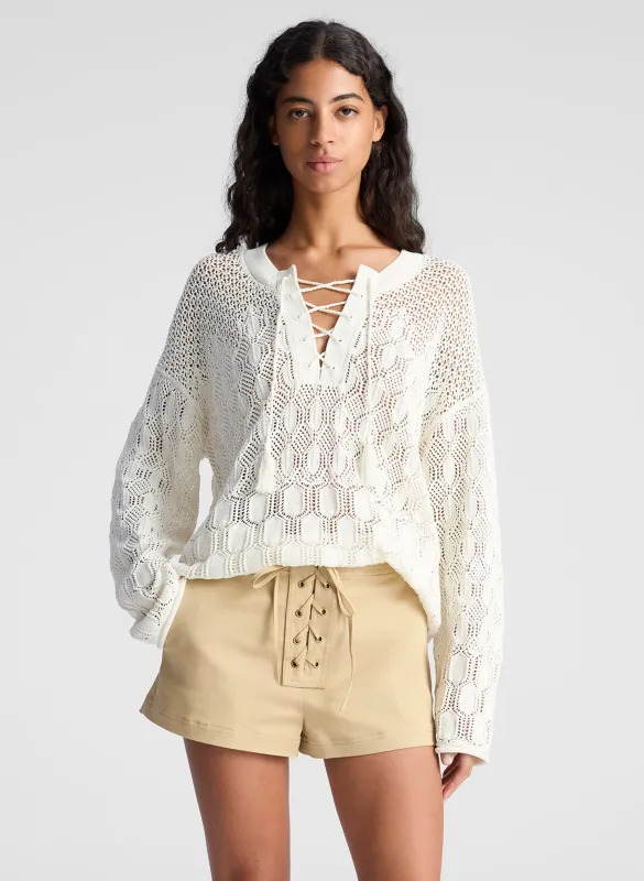 Keri Crochet Knit Sweater sold by A.L.C.