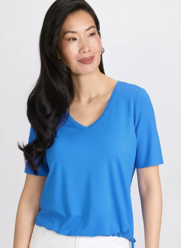 Drawstring Hem T-Shirt sold by Laura