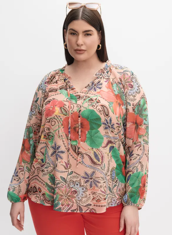 Melanie Lyne - Mixed Print Blouse sold by Laura