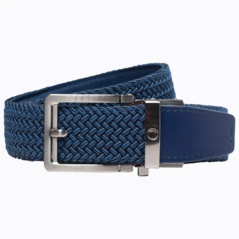 Braided Navy Cord Golf Ratchet Belt 1.38" [35mm] sold by Nexbelt