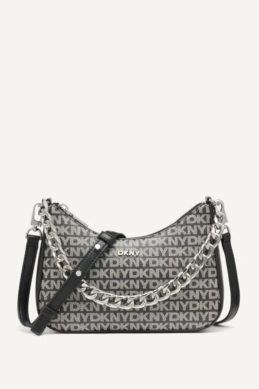 JENNA LOGO DEMI CROSSBODY BAG sold by DKNY