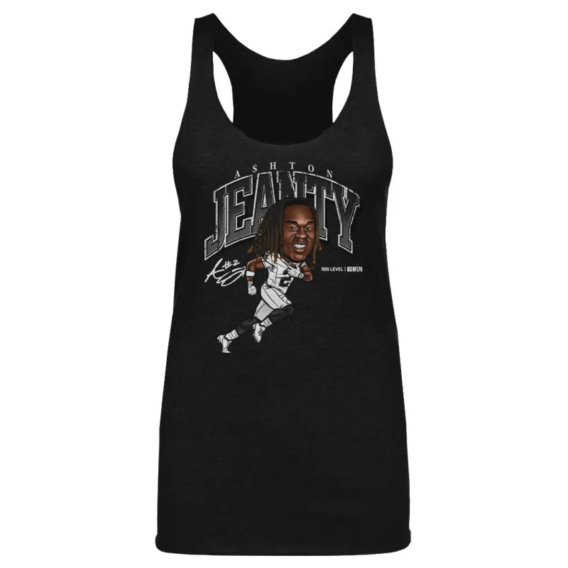 Ashton Jeanty Las Vegas Cartoon WHT sold by 500 Level