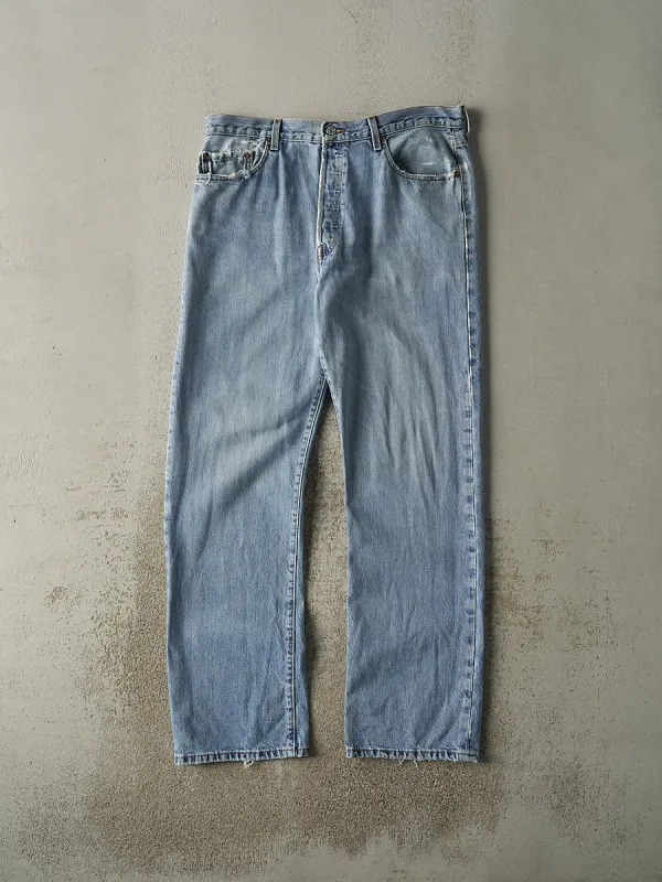 Vintage 90s Light Wash Levi's 501 Jeans (36x33) sold by Rebalance Vintage