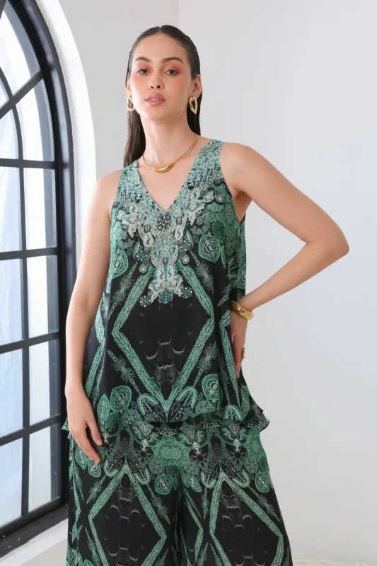EMERALD OASIS TANK TOP sold by Czarina
