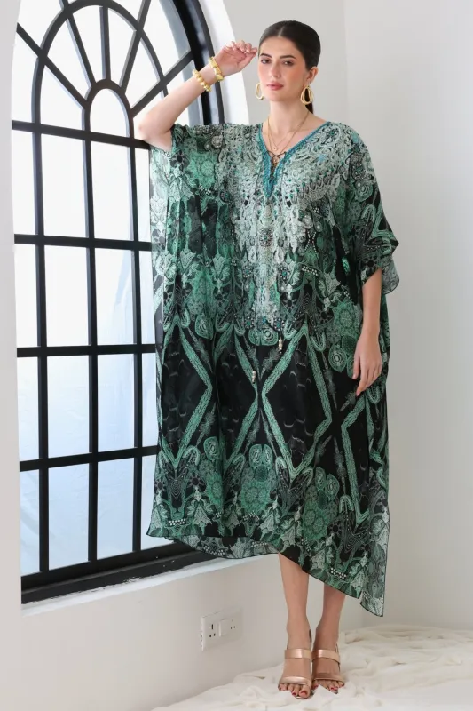 EMERALD OASIS MEDIUM KAFTAN sold by Czarina