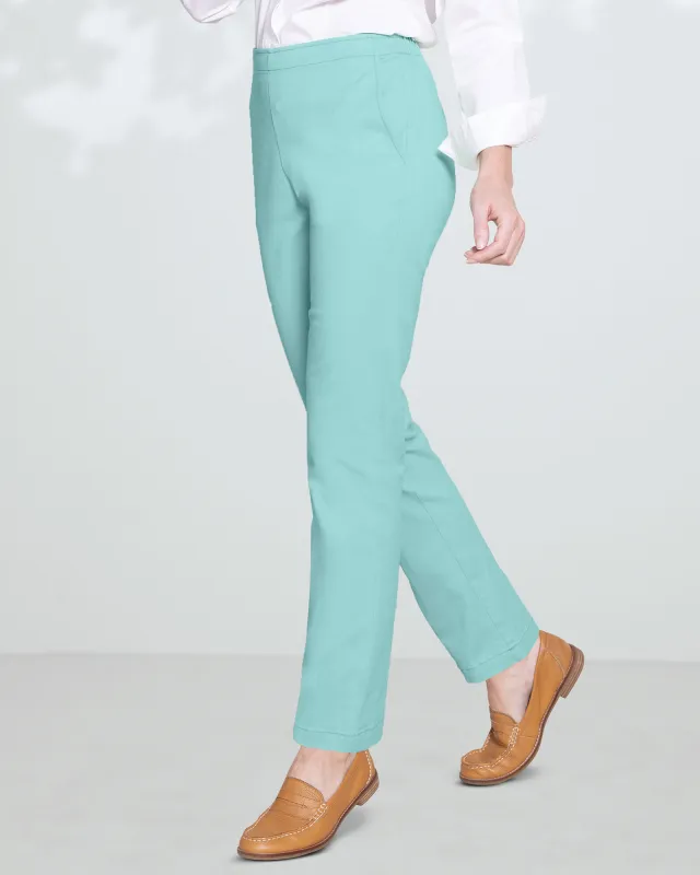 Appleseeds Women's Dennisport Easy Pull-On Chinos - Blue - 14P - Petite sold by Buff