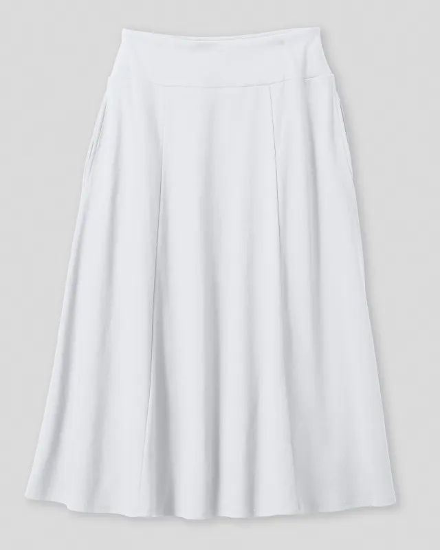 Appleseeds Women's Everyday Knit Solid Skirt - White - MPS - Petite Short sold by Buff