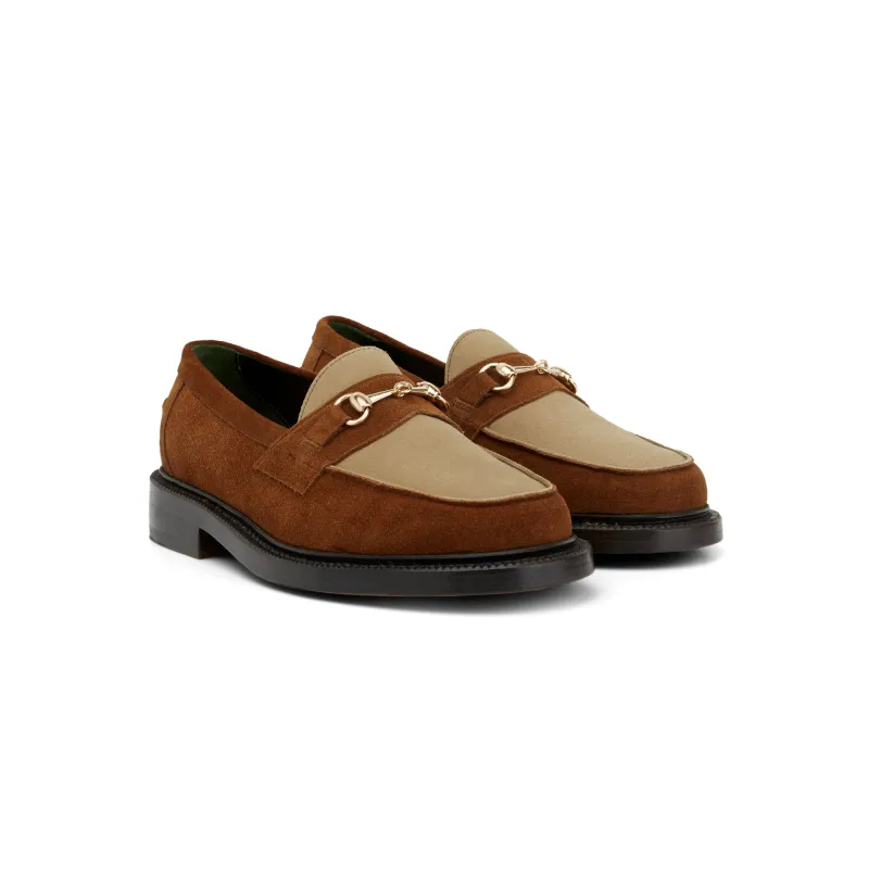 The Mason Horse Bit Loafer, Coffee/Caramel sold by Blackstock & Weber