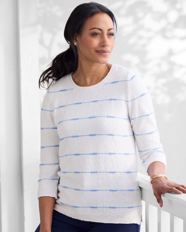 Appleseeds Women's Skinny-Stripe Pullover - Multi - PS - Petite sold by Buff
