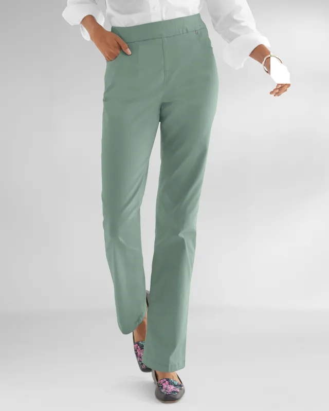 Appleseeds Women's DreamFlex Color Easy Pull-On Tapered - Green - 10P - Petite sold by Buff