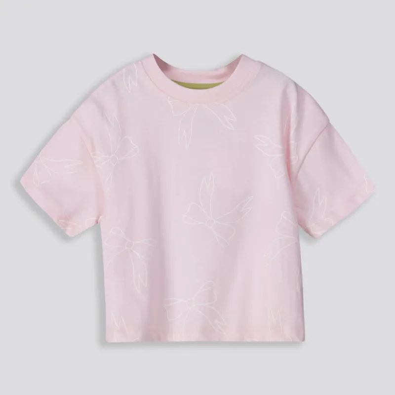 Girls Boxy Tee _ 159117 _ Light Pink sold by Refinery