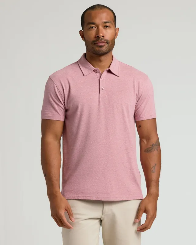 Light Heather Boysenberry Classic Polo sold by True Classic