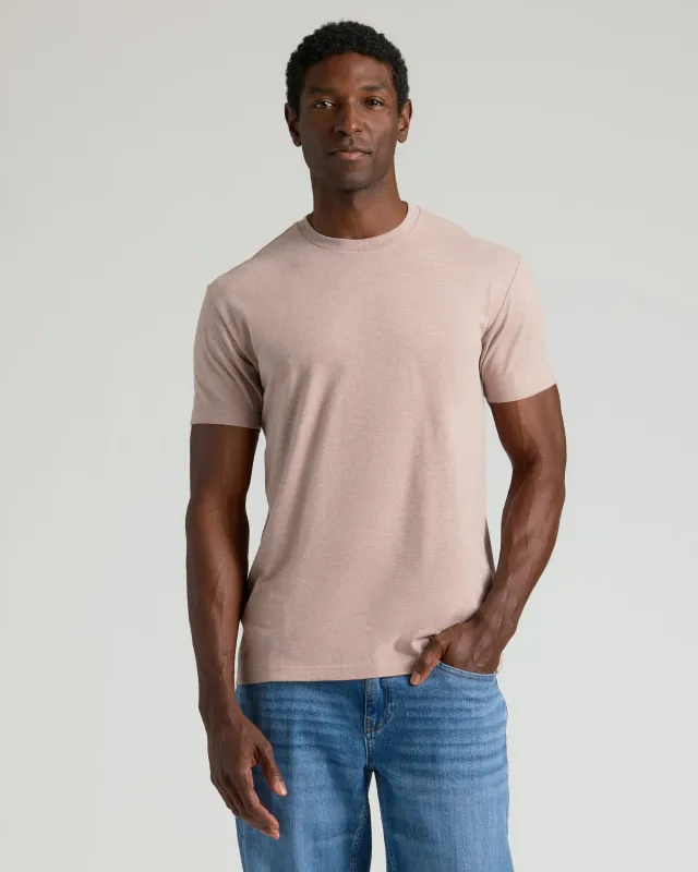 Light Heather Slate Mauve Classic Crew Neck sold by True Classic