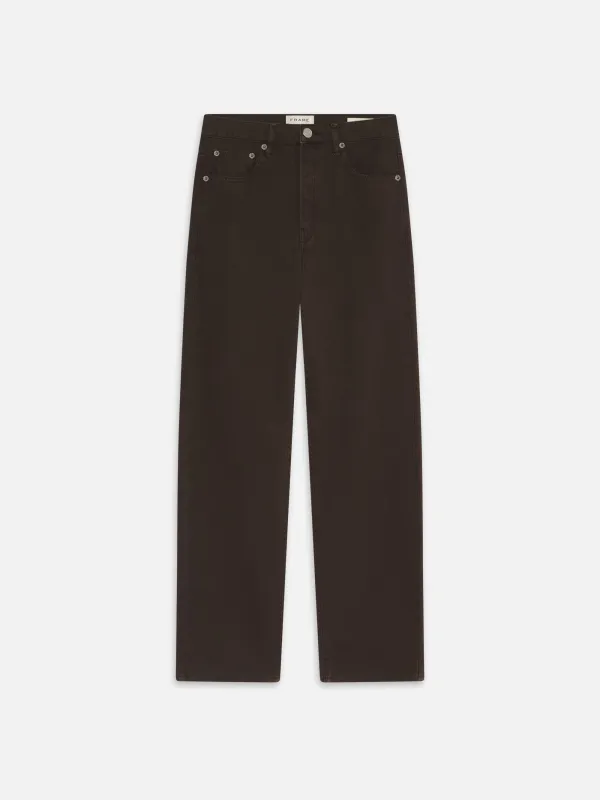 The Straight Jean -- Dark Brown sold by Frame Denim