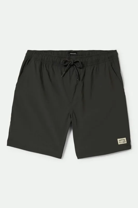 Everyday Stretch Hybrid Short 5.5" - Washed Black sold by Brixton