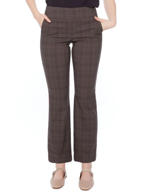 UP! VINLEE PLAID TECHNO BOOTCUT PANT sold by Yeltuor