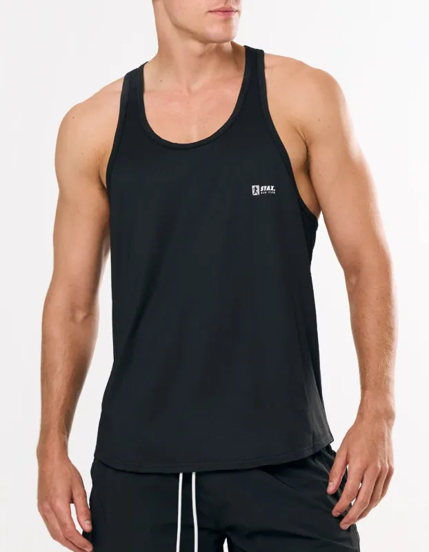 RC3 Mens Sport Singlet - Black sold by Stax