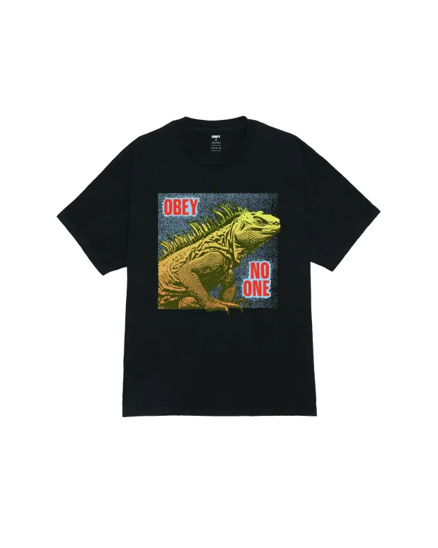 NO ONE REPTILE PIGMENT BOX T-SHIRT sold by Obey