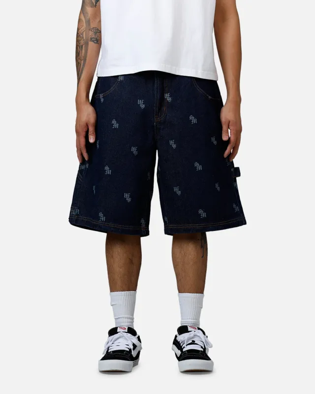 Saint Morta Amplus Denim Jorts Indigo/Tan sold by Culture Kings