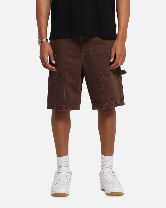 Carre Weatherwear Carpenter Jorts Dark Brown sold by Culture Kings