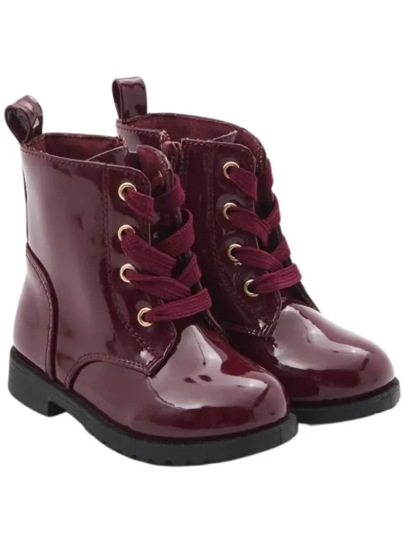 Sinsay Kids Ankle Zip Up Boot - Plum sold by FBO