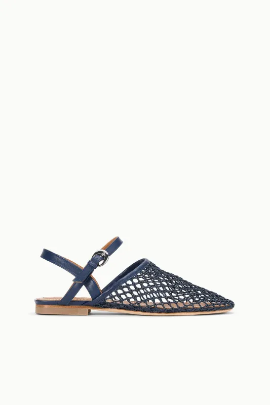 RETE SANDAL | NAVY NETTING sold by STAUD