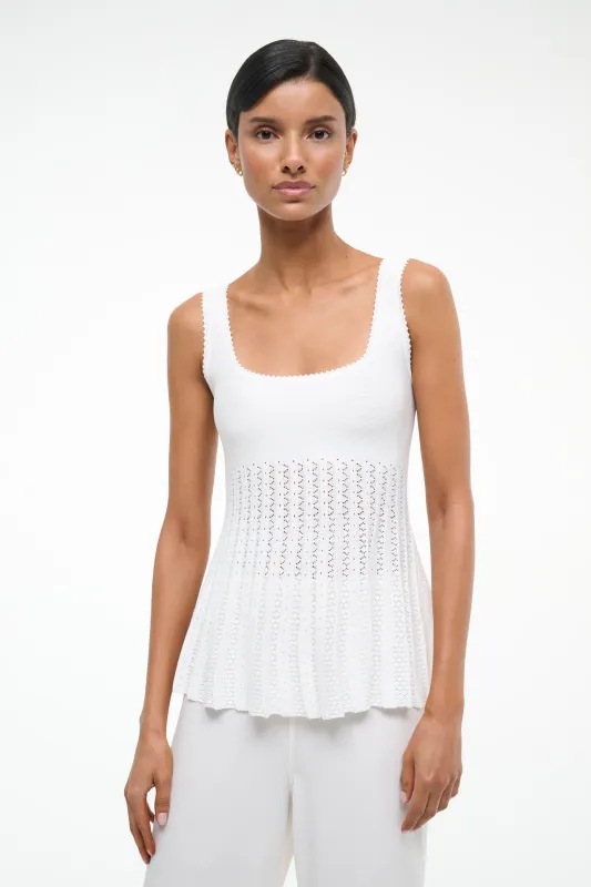ELLEN TOP | IVORY sold by STAUD