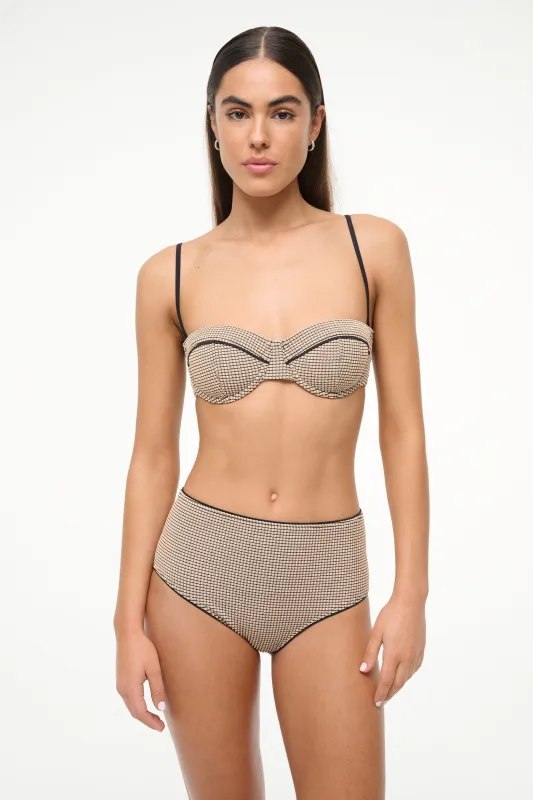 JO BALCONETTE BIKINI TOP | NATURAL PIQUE sold by STAUD