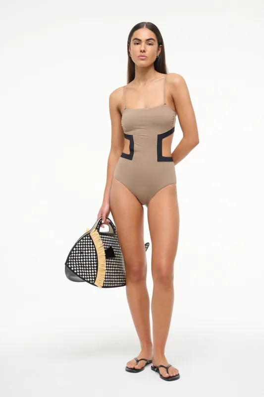 HAIKU ONE PIECE | TAUPE BLACK sold by STAUD