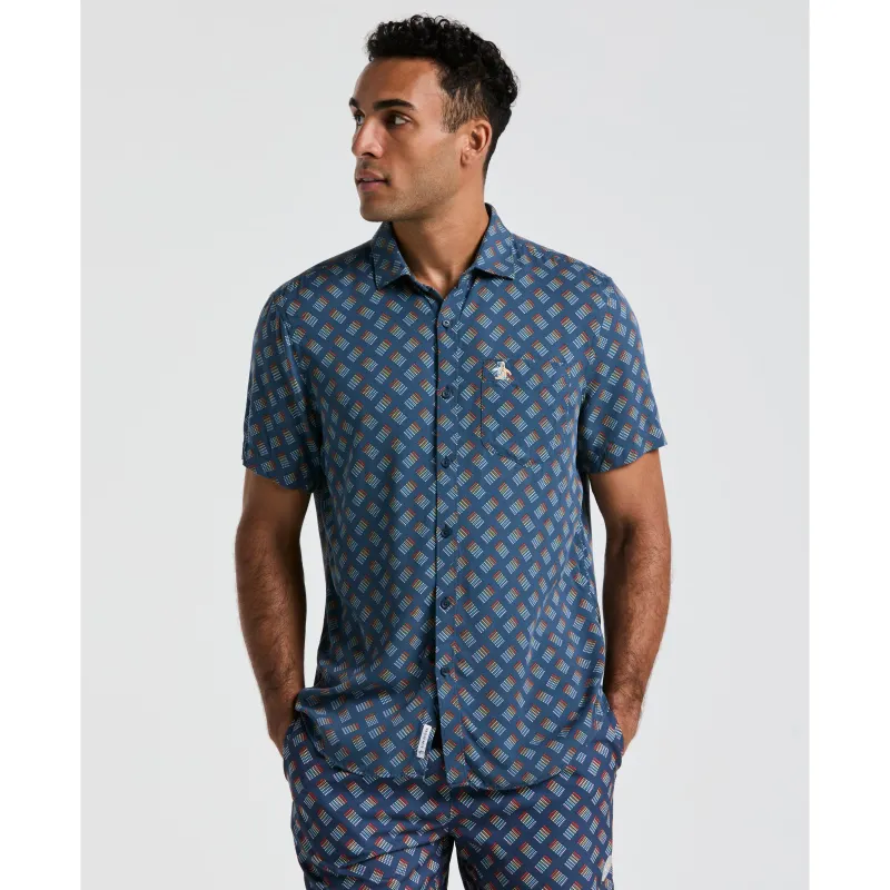 EcoVero™ Pride All-Over Stripe Shirt sold by Original Penguin