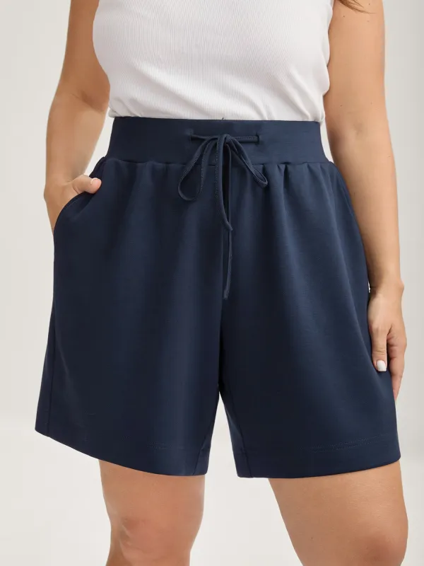 Supersoft Wide Waistbelt Shorts sold by Bloomchic