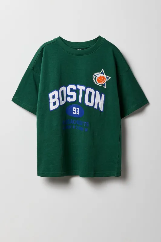 Boys Boston Graphic T-Shirt sold by Urban Planet