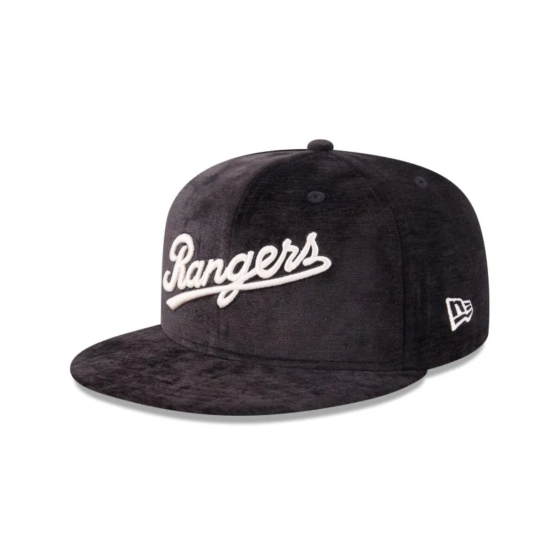 Texas Rangers Black Velvet 59FIFTY Fitted Hat sold by New Era