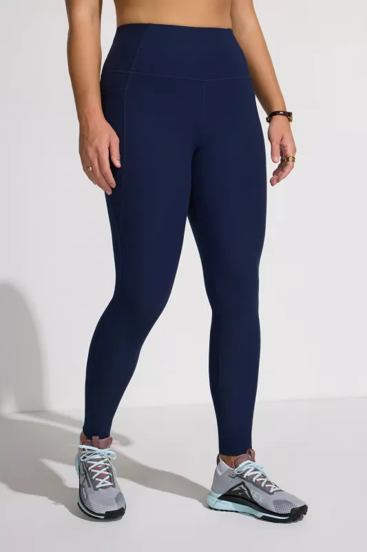 Jacquard Paneled Legging - Naval Academy sold by Mondetta