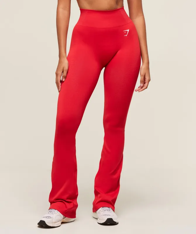 Gymshark Vital Sculpt Seamless Flared Legging - Velocity Red sold by Gymshark