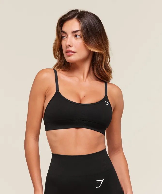 Gymshark Vital Seamless Sports Bra - Black sold by Gymshark