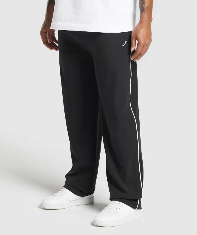 Gymshark Contrast Straight Leg Pant - Black sold by Gymshark