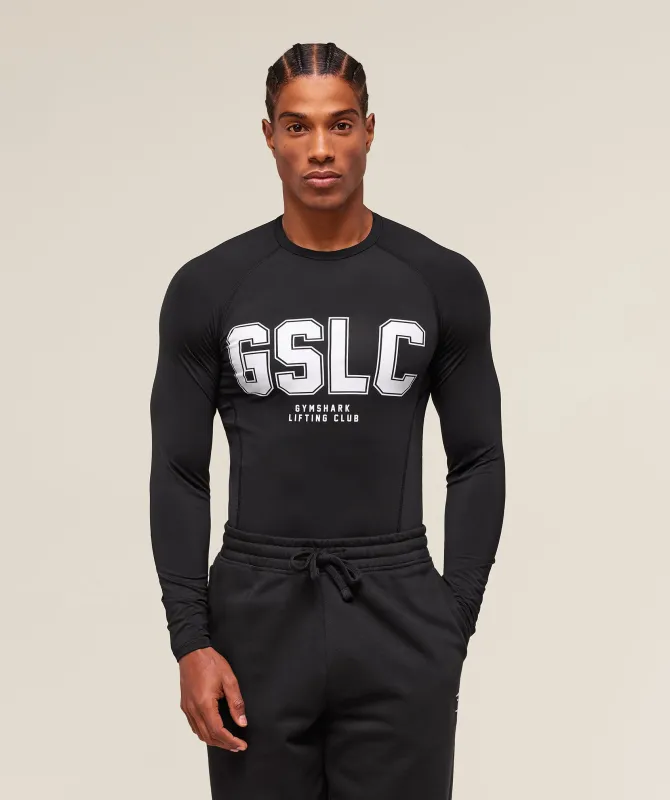 Gymshark GSLC Baselayer Long Sleeve T-Shirt - Black sold by Gymshark