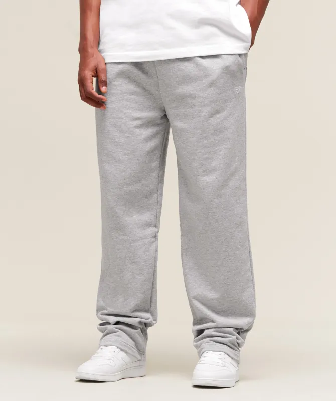 Gymshark Rest Day Essentials Straight Leg Joggers - Light Grey Marl sold by Gymshark
