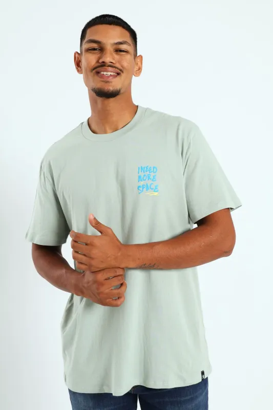 Slate Slogan Printed Tee - Slate sold by Edgars