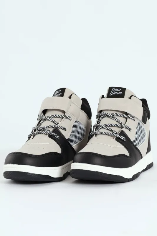Boys Hitop Sneaker - Charcoal sold by Edgars