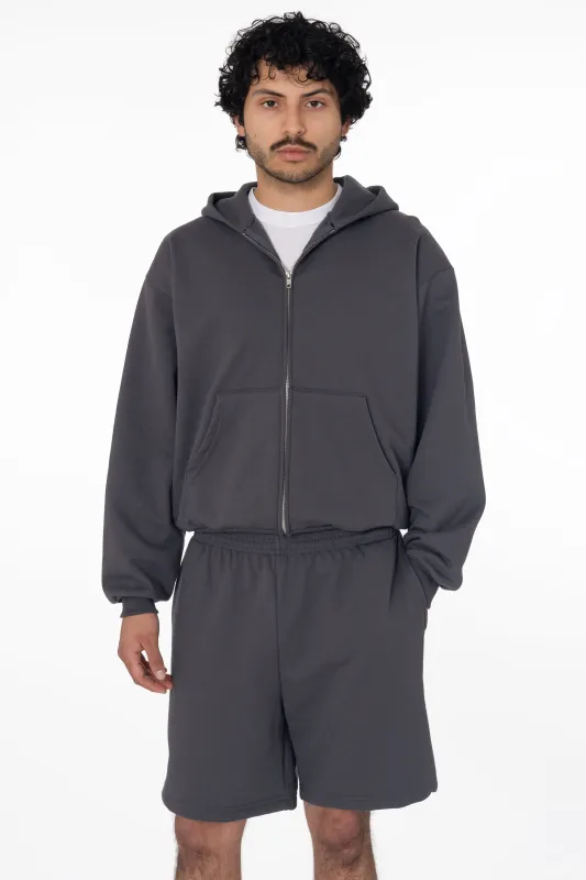 MWF02 - 10oz. Mid-weight Poly Cotton Fleece Sweatshort sold by los angeles apparel