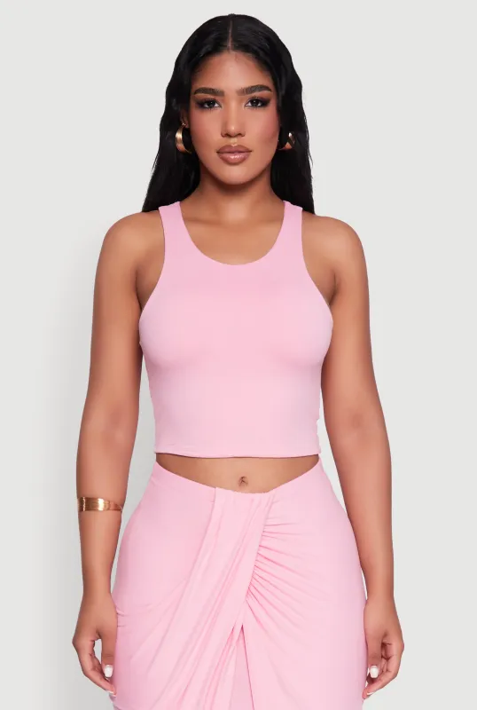 Soft Knit Cropped Tank Top sold by Rainbow