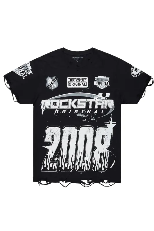 Amos Black Graphic T-Shirt sold by Rockstar Original